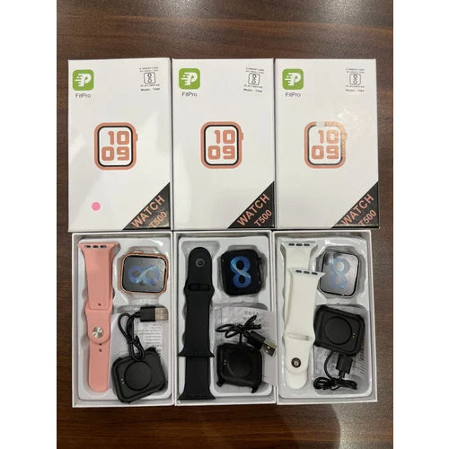 T500 Smartwatch | Bluetooth Calling Function | Fitness Tracker | Heart Rate Monitor | Sleep Monitor | For Boys & Girls (Black Strap, Free Size)