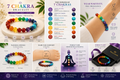 7 Chakra Bracelet worn on wrist for energy balance, positivity and spiritual healing