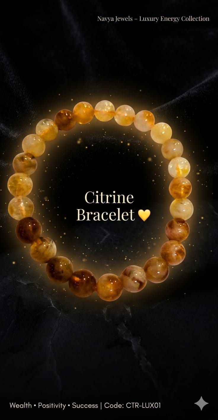 citrine bracelet attracts wealth and success