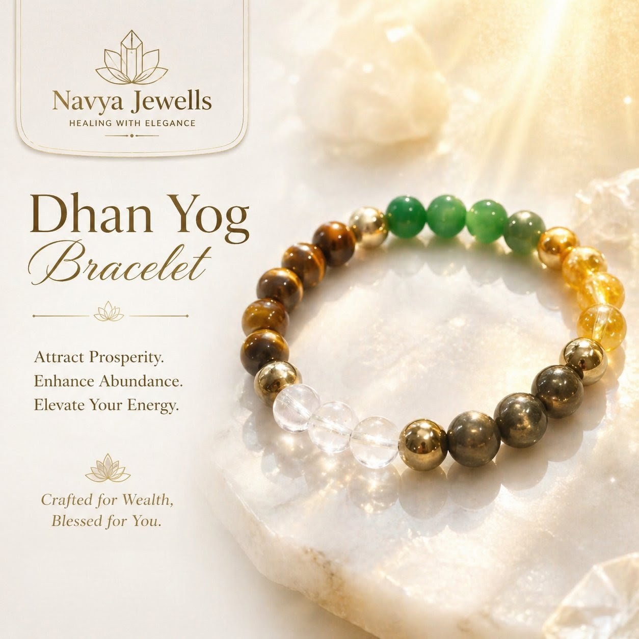 Dhan Yog Bracelet in premium gift box ideal for gifting prosperity, success and good luck
