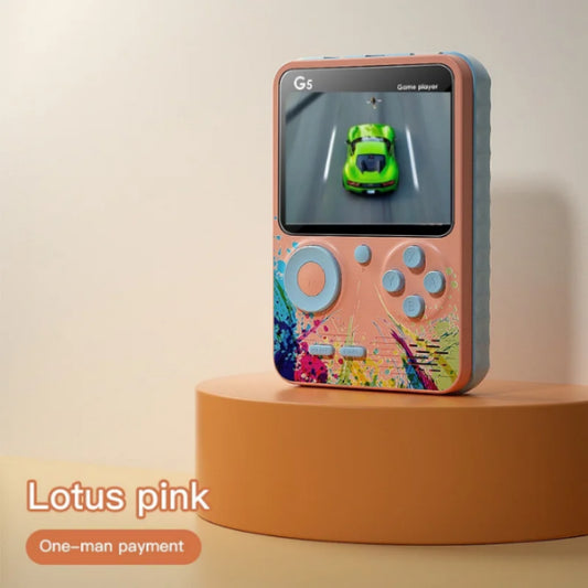 G5 Game Player Console | Retro Handheld Gaming Console with 500 Built-in Classic Games | 3-inch LCD Screen, TV Output, Rechargeable Battery | Portable Video Game for Kids & Adults Gifts