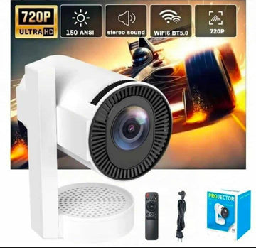 P300 Mini Portable Projector – 720P HD Smart Android Projector with WiFi & Bluetooth